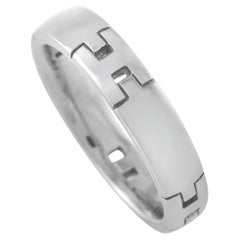 Hermès 18K White Gold Band Ring