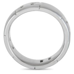 Hermes 18K White Gold H Band Ring