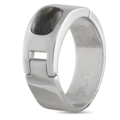 Hermes 18K White Gold Quartz Ring