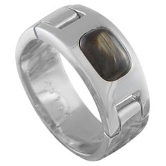 Hermes 18K White Gold Quartz Ring #5104