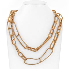 Hermès 18K Yellow Gold Chaine D'ancre Extra Large Link Chain Necklace