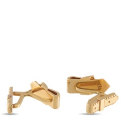 Gemelli Hermes con fibbia da cintura in oro giallo 18 carati #5191