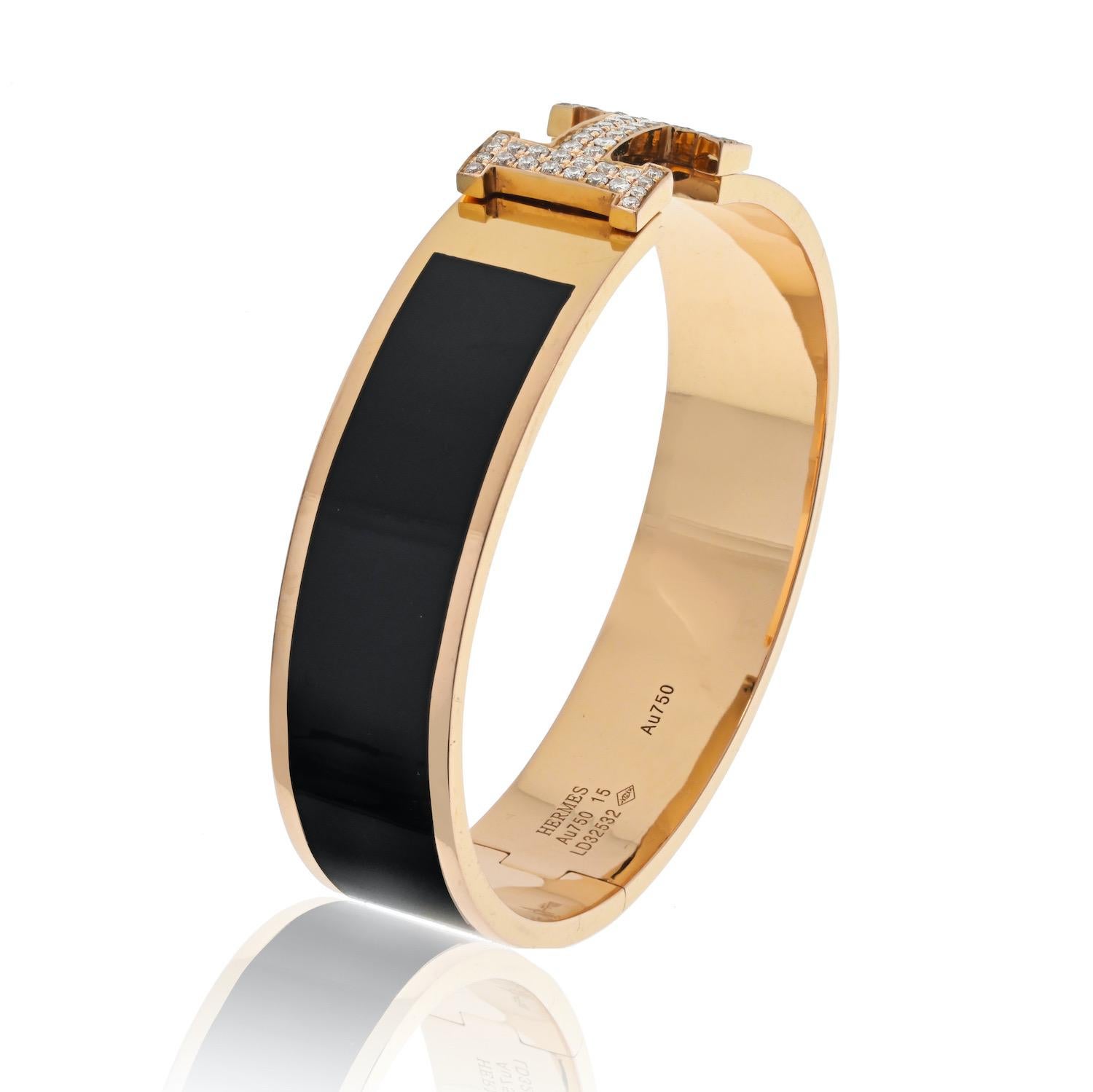 bracelet hermes noir