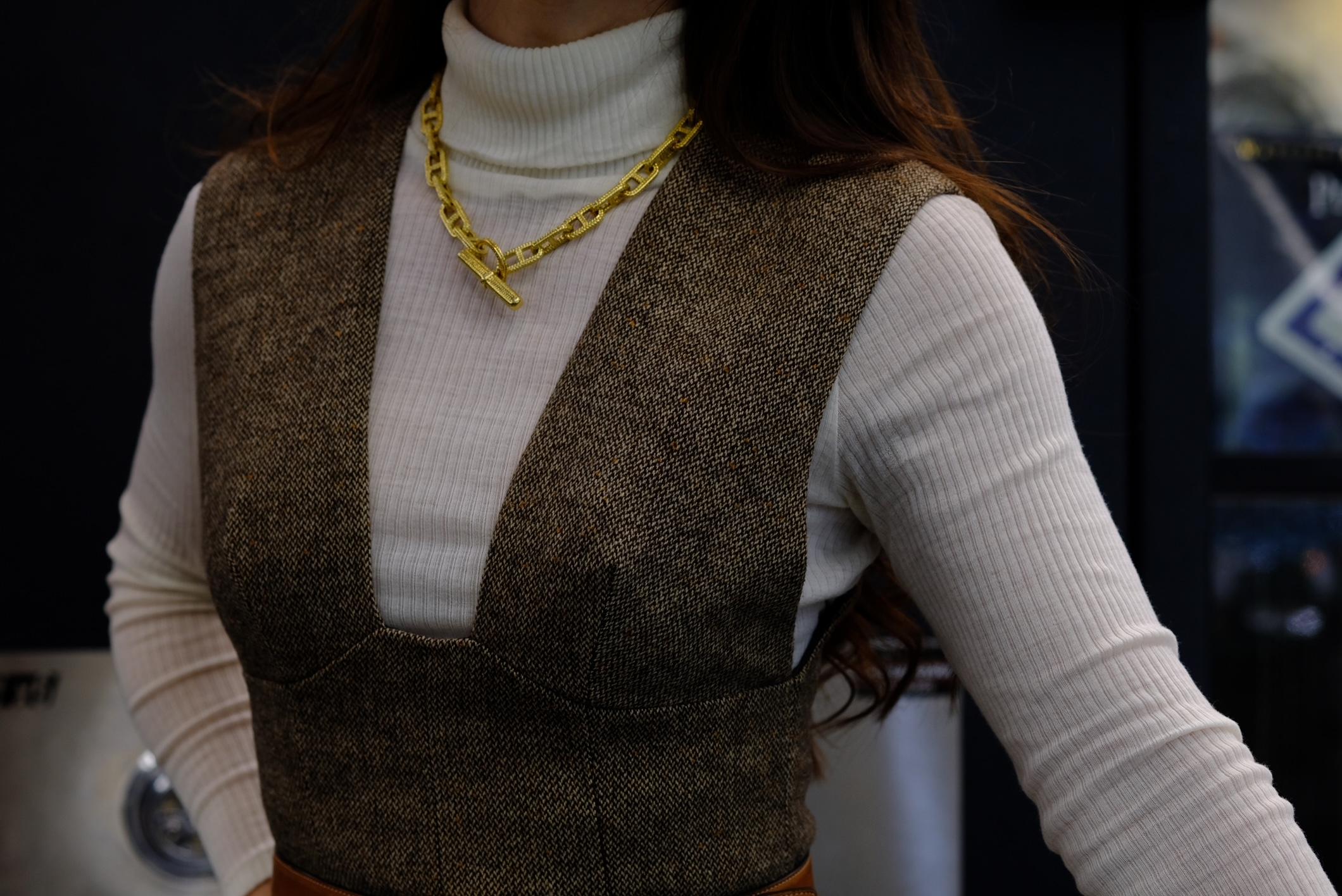 Hermès 18K Yellow Gold George L’Enfant Chaine D'ancre Link Chain Necklace im Angebot 2