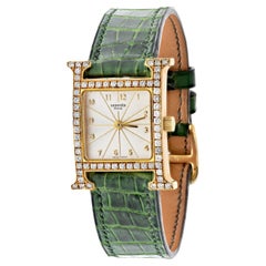 Hermes 18k Yellow Gold Heure, HH 1.286 Ladies Diamond Watch