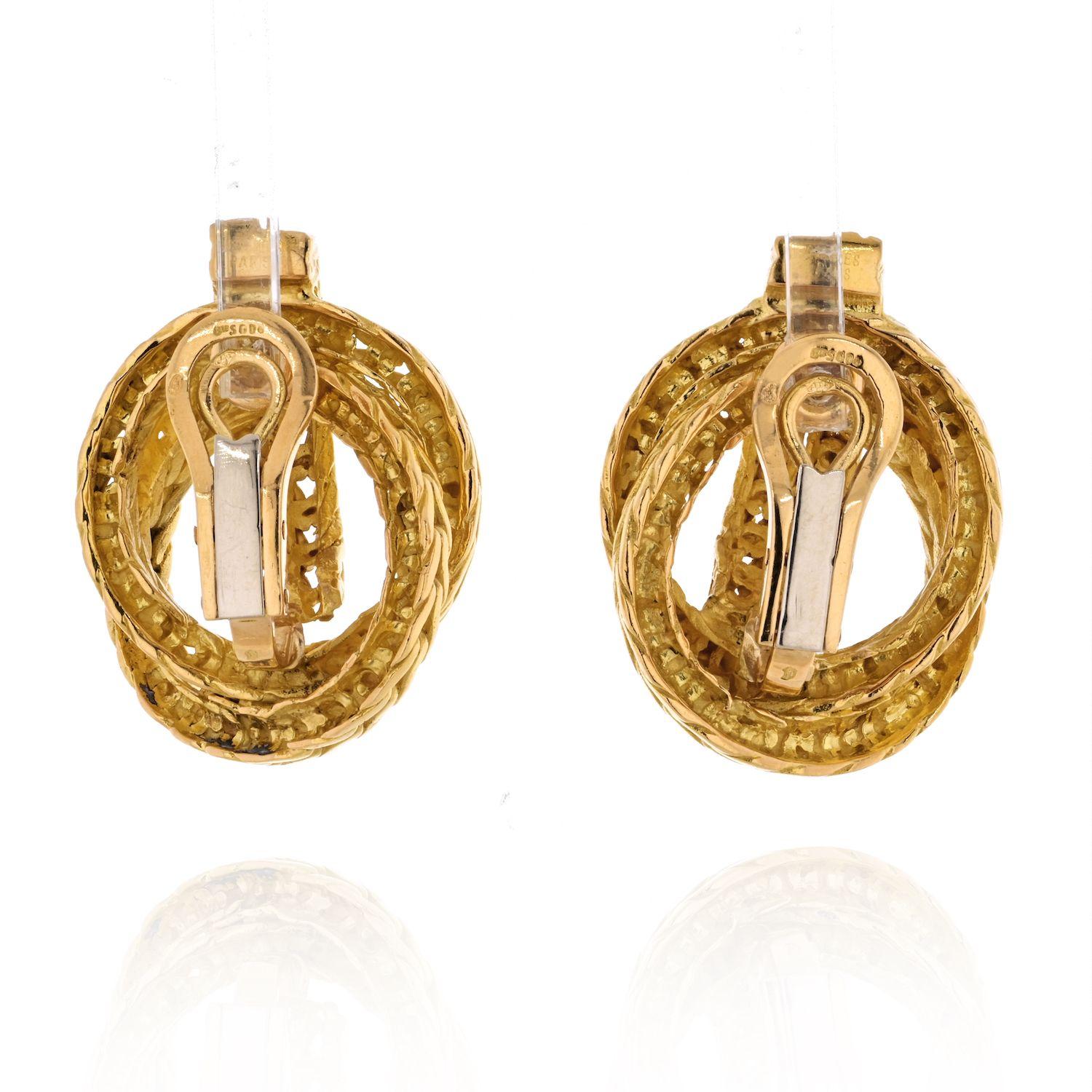 hermes gold earrings