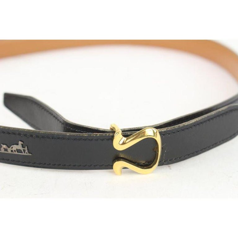 Women’s Vintage Hermes Black Reversible “Harp” Belt Hermes | Accessories | Womens Vintage Hermes Black  main image 3