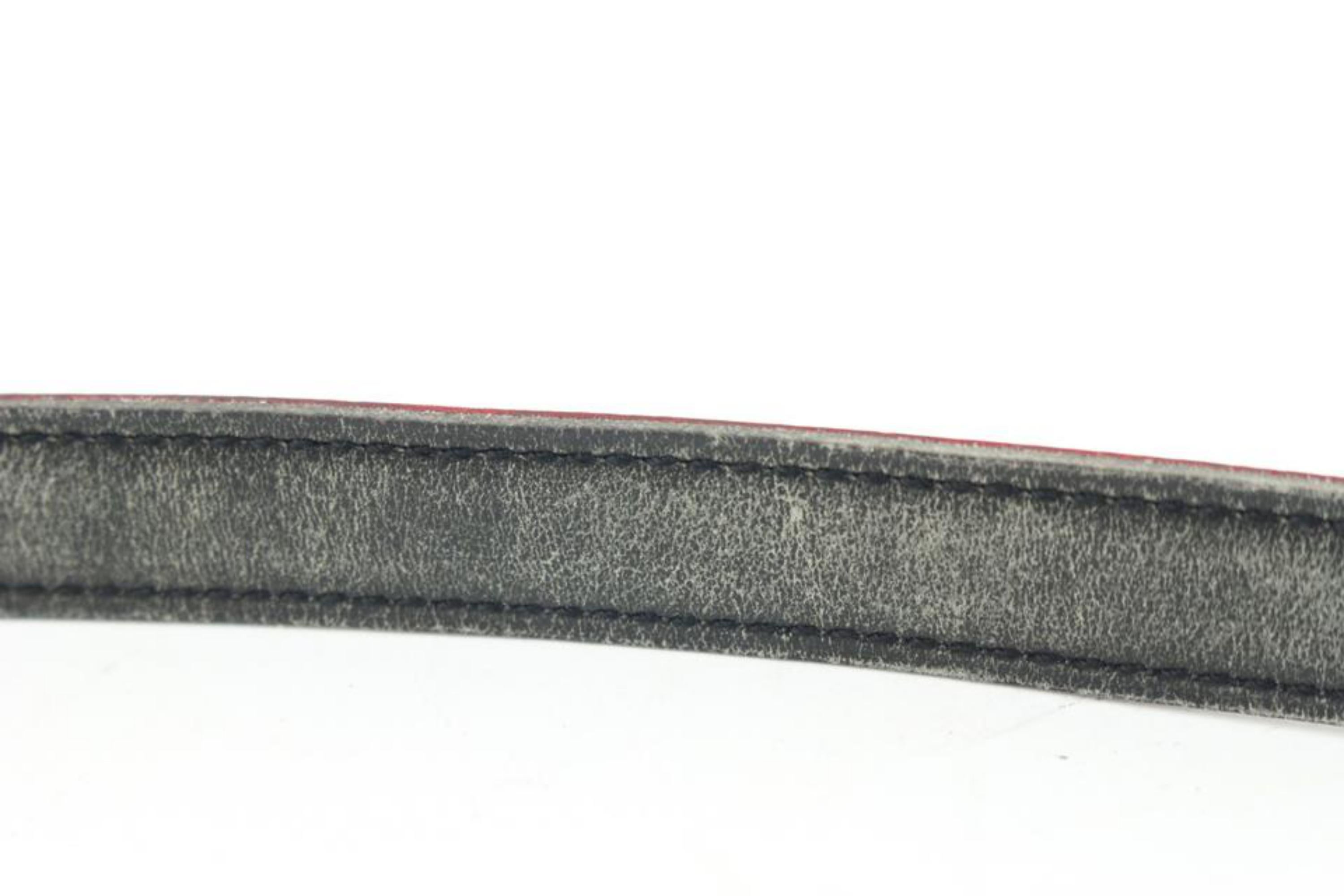 Hermès 18mm Gold x Black x Red Reversible H Logo Thin Belt Kit 25h321s en vente 4