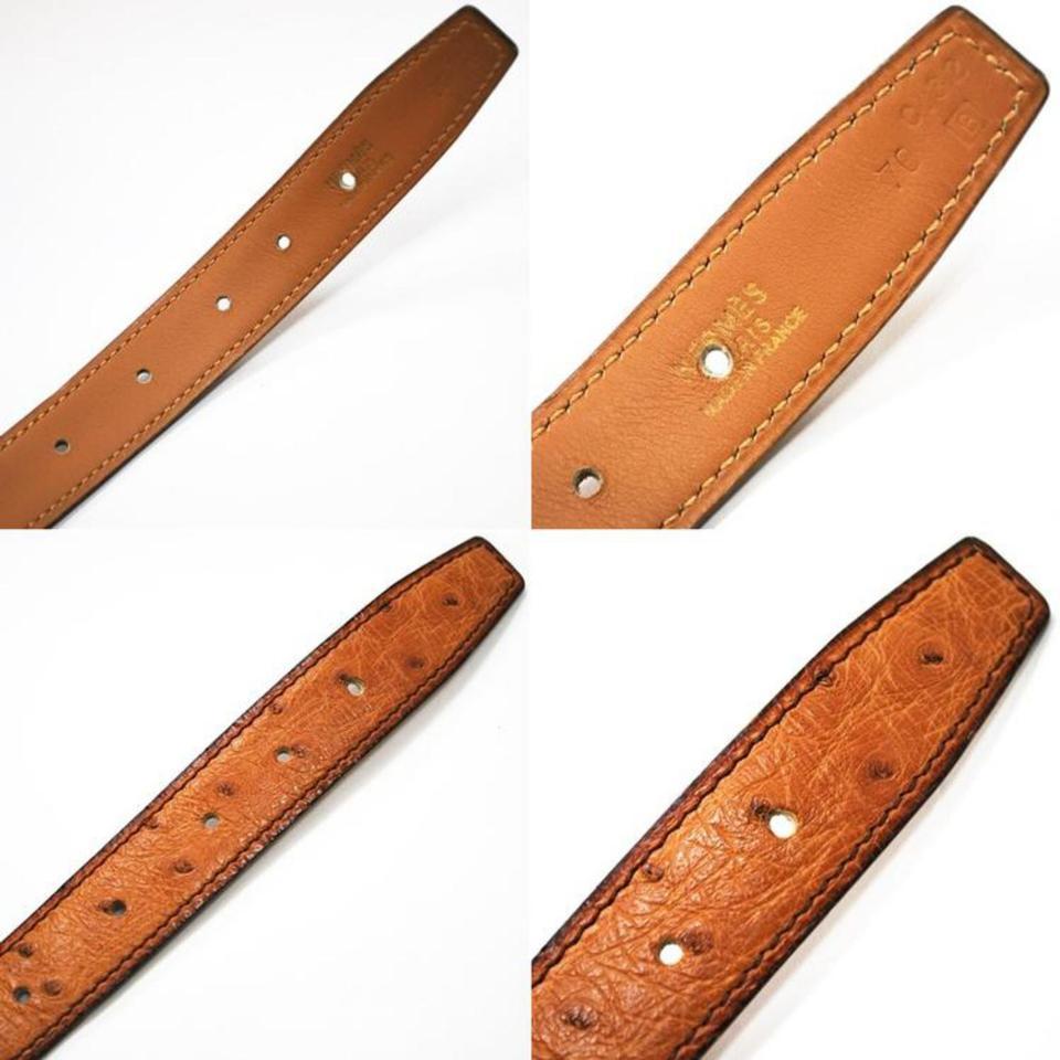 hermes ostrich belt