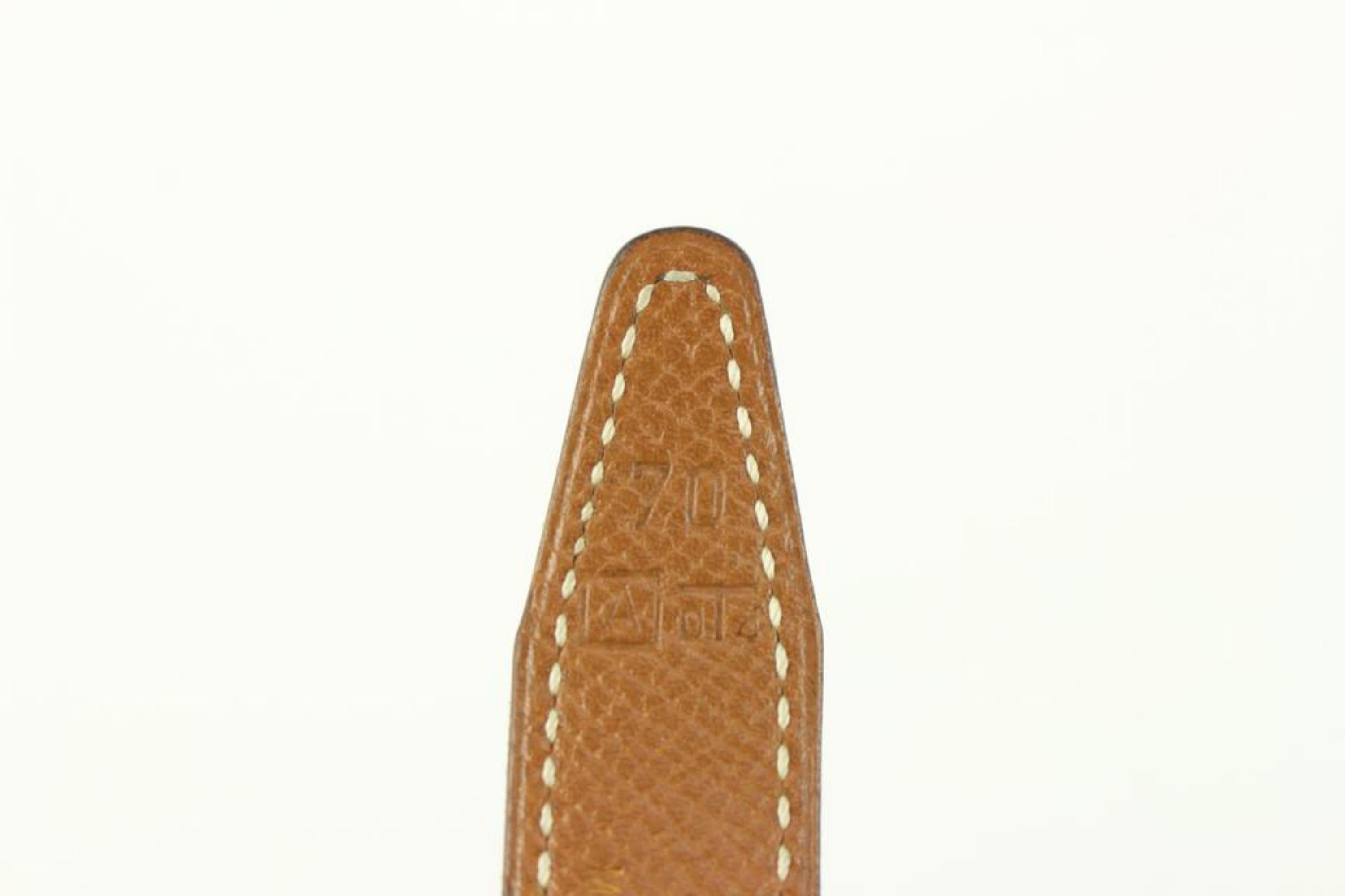 Hermès 18mm Reversible Black x Brown x Gold H Logo Thin Belt Kit 930h17 For Sale 6