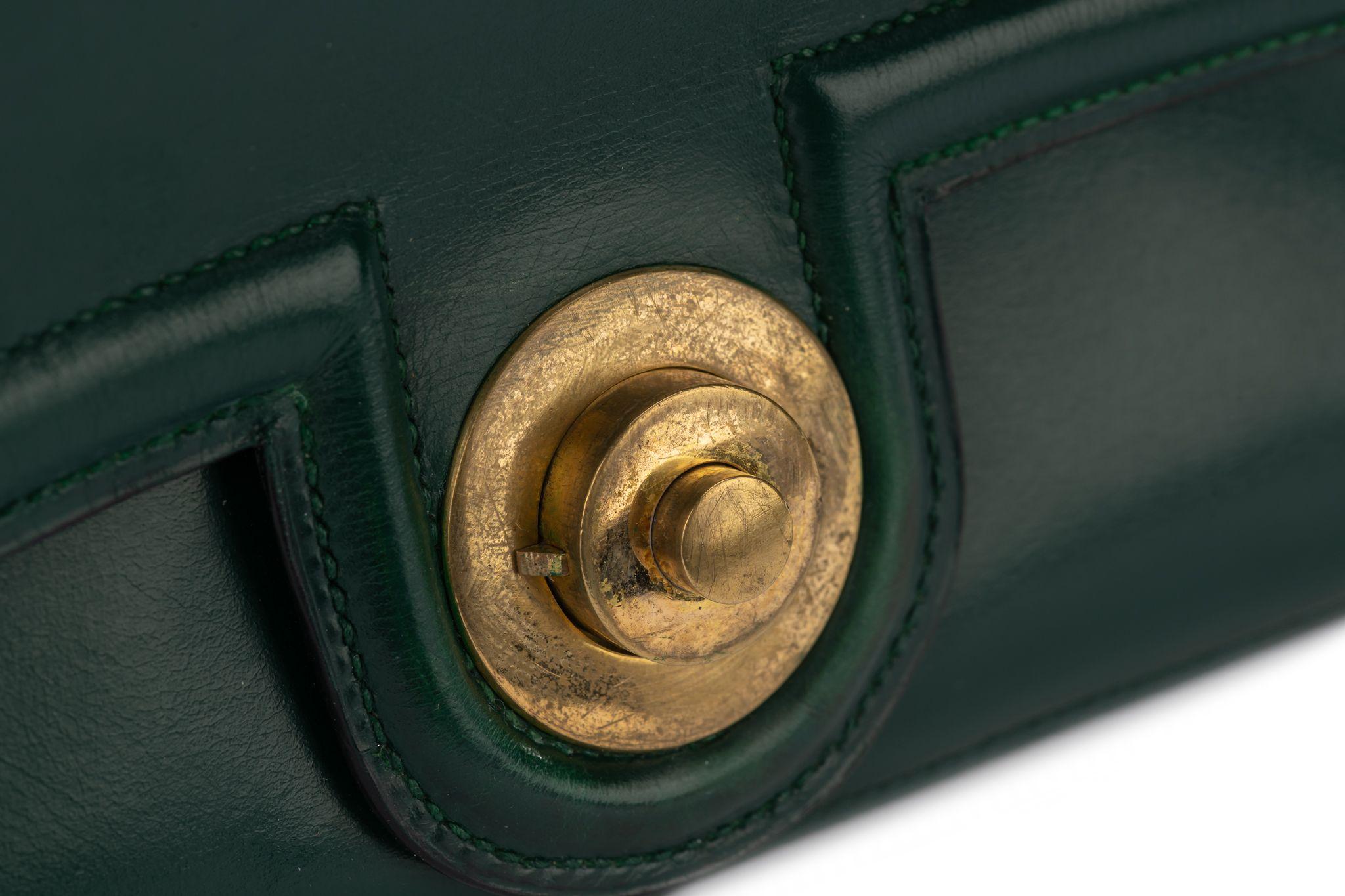 HERMÈS 1940 Sac Princesse Forest Green  For Sale 4