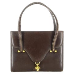 Hermes 1960's Loto Bag in Brown Leather