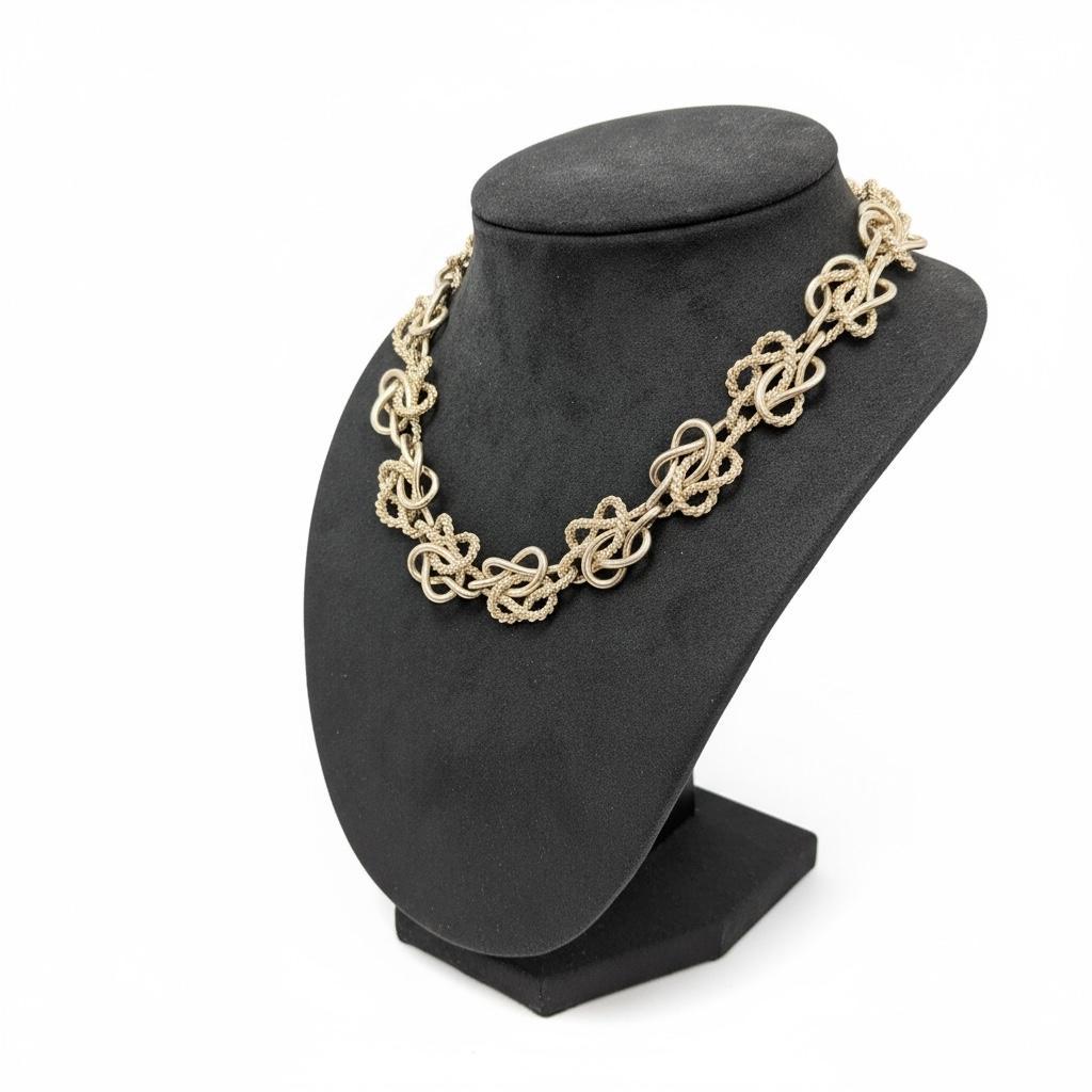 Hermès 1960 A. Silver Collana Nautica a Link In condizioni buone in vendita a New York, NY