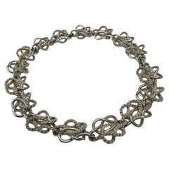 Hermès 1960 A. Silver Collana Nautica a Link