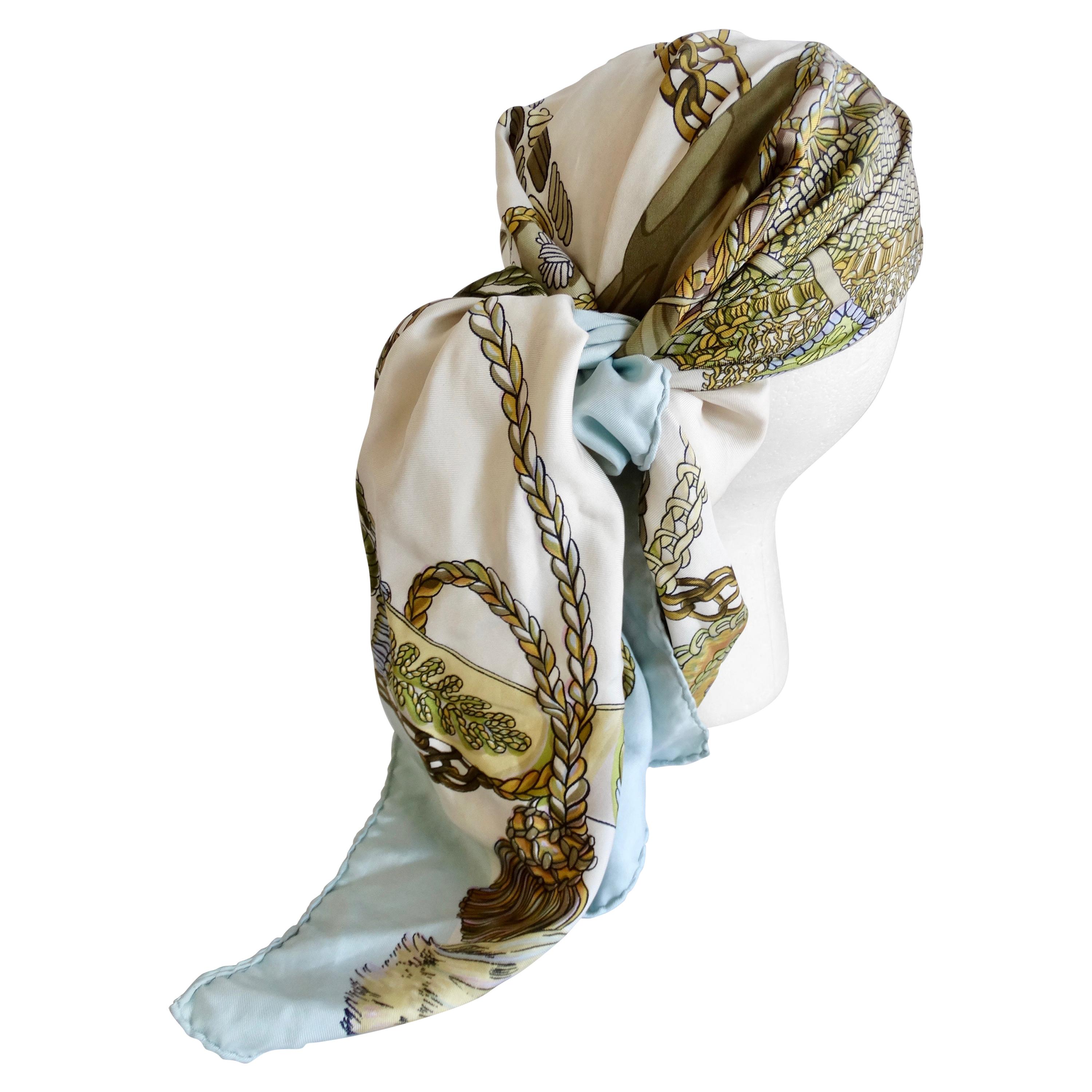 Hermés 1961 Le Timbalier Silk Scarf at 1stDibs