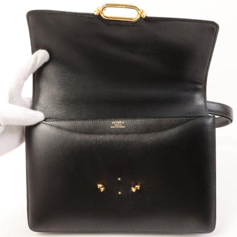 Hermes 1966 Made Fonsbelle Black Bag 8