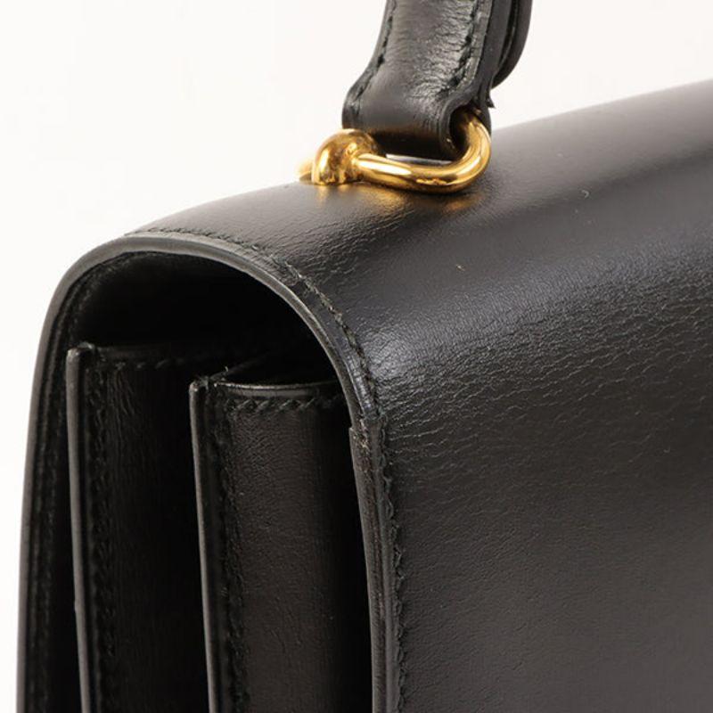 Hermes 1966 Made Fonsbelle Black Bag 13