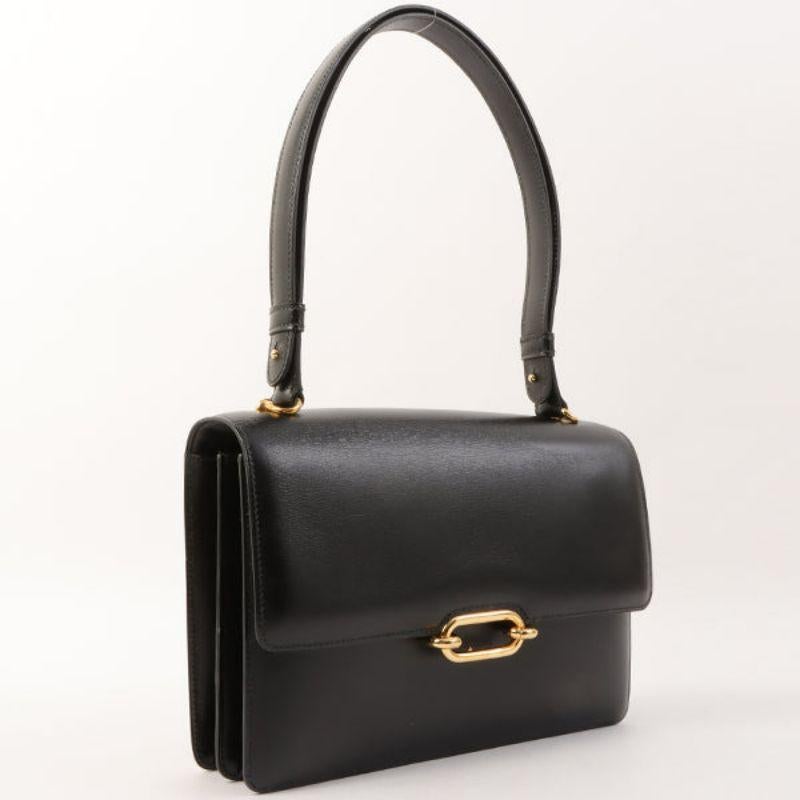 Hermes 1966 Made Fonsbelle Black Bag

Additional information:
Measurements: 24 W x 4 D x 16 H cm 
Shoulder Double: 90 cm 
Single: 50 cm
Condition: Good
Front: With slight scratches, some wrinkle 
Back: With some wrinkle 
Side: With slight scratches