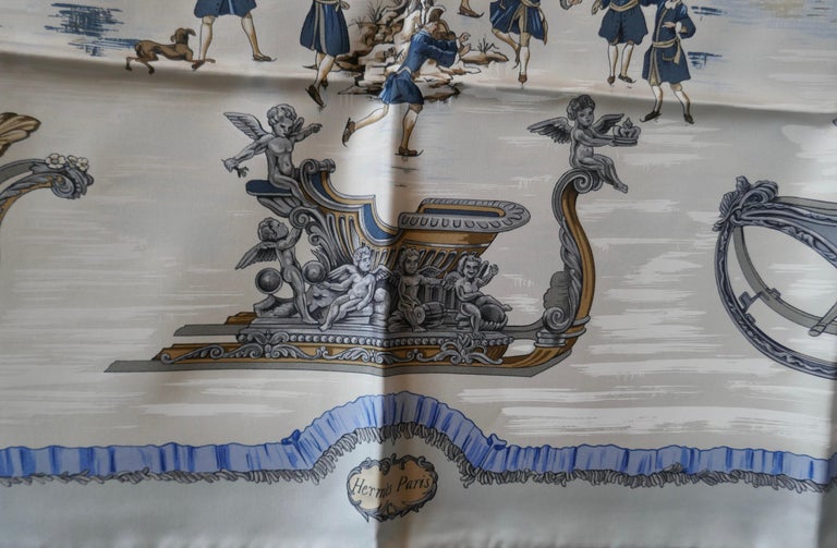 Hermes 1966 “ Traineaux et Glissades” (Sledges) by Francoise de