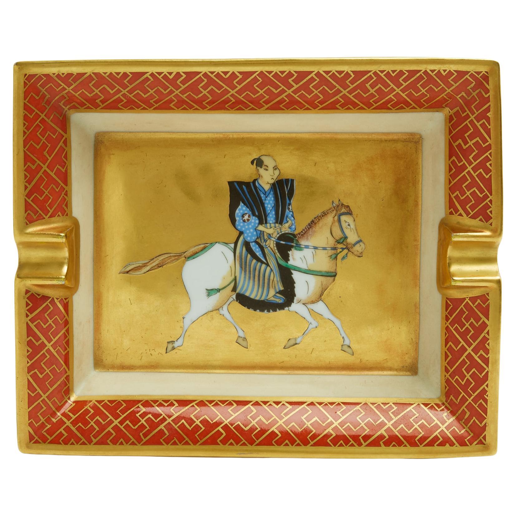 Hermès 1969 Vide Poche Cendrier Equitation Japonaise Posacenere Trinket Bowl Hermès in vendita