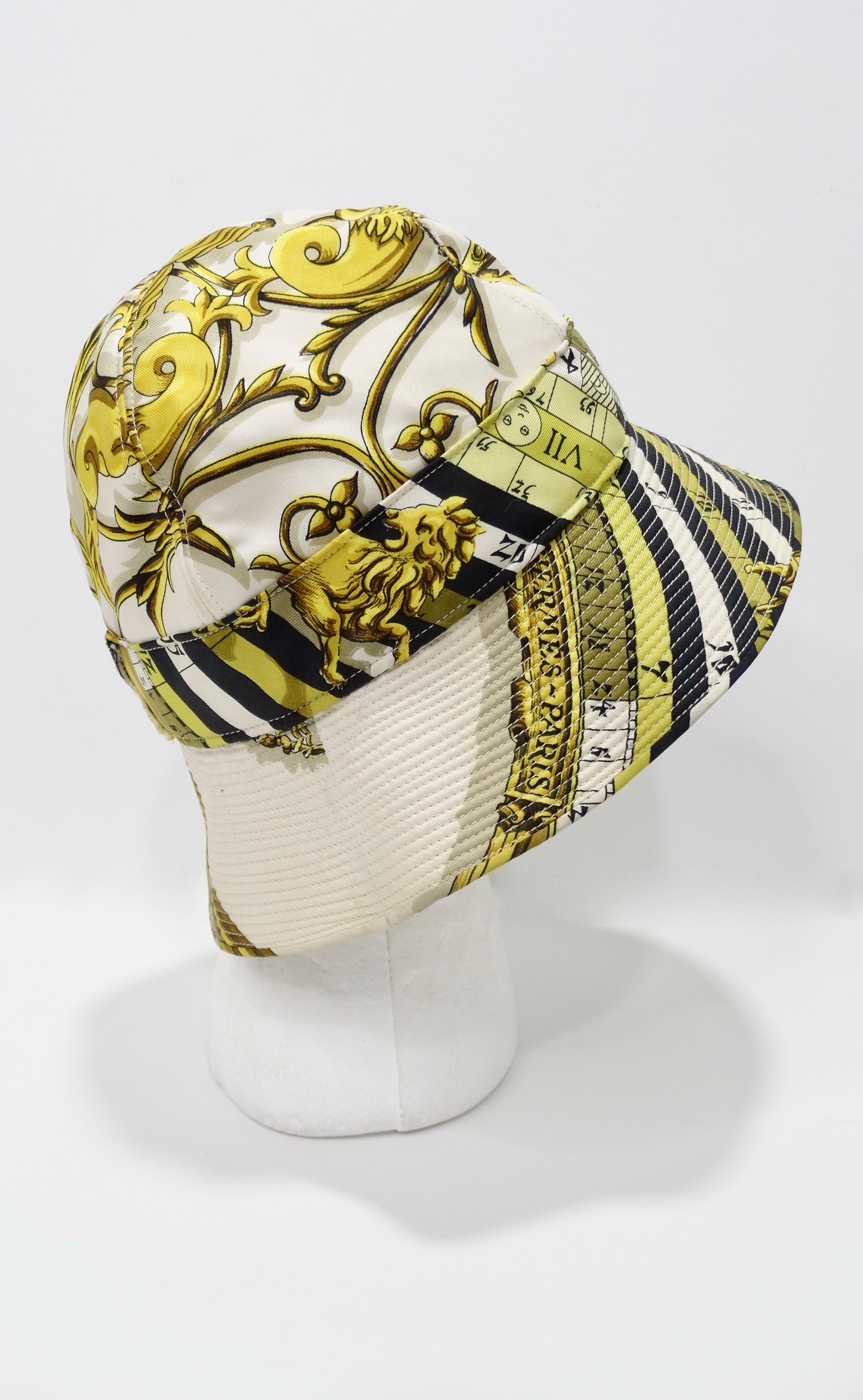 Hermés 1970s Astrology Bucket Hat  For Sale 3