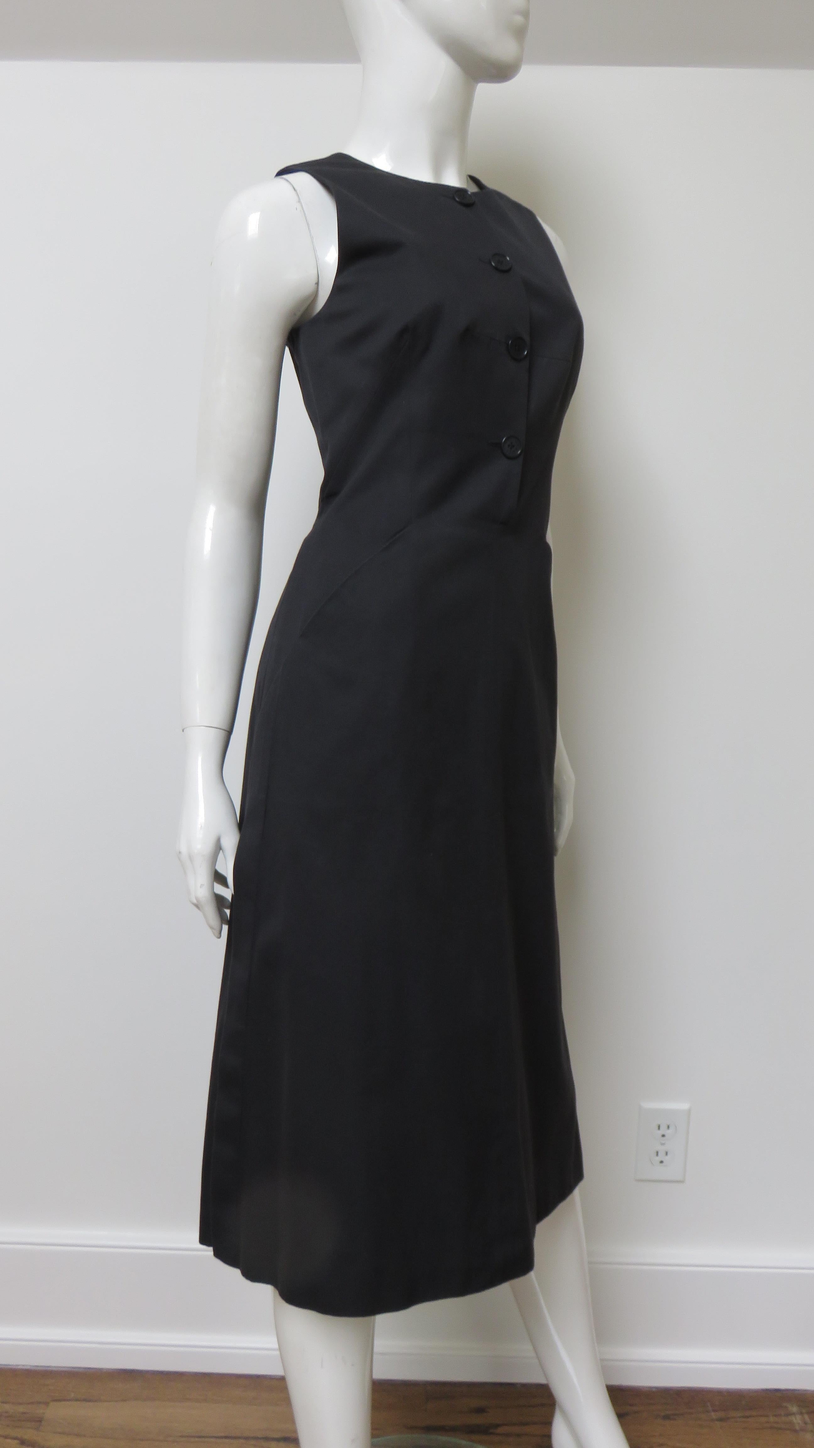 Hermes 1970s Dress with Lace up Back For Sale 4