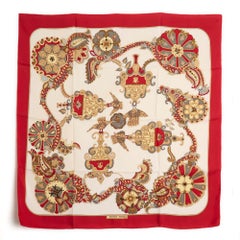 Hermès 1972 Foulard Soie Carré 90 Cendrillon Silk Scarf Multicolor