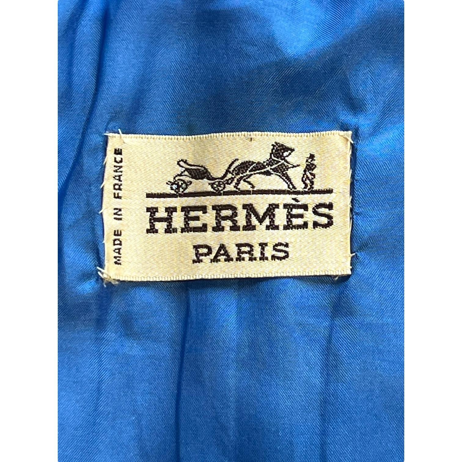 Gilet in pelle di struzzo blu di Hermès del 1980, raro in vendita 3
