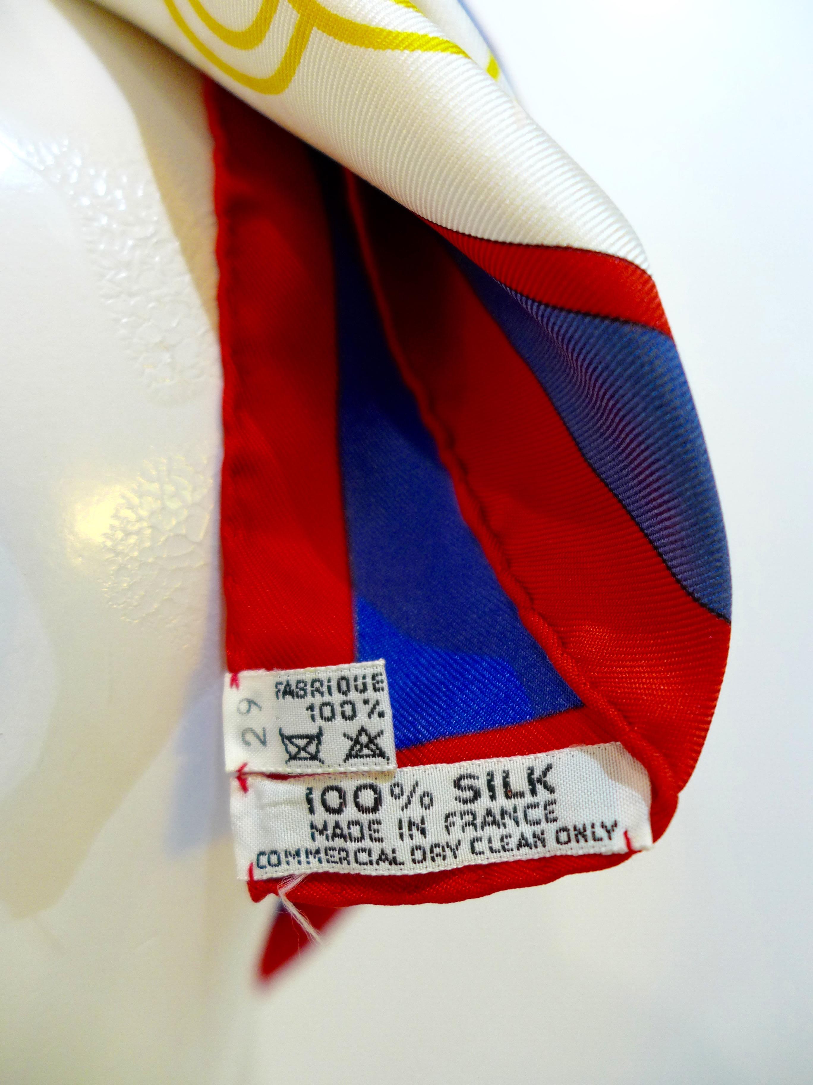 Hermès 1984 Summer Olympics Silk Scarf In Good Condition In Los Angeles, CA