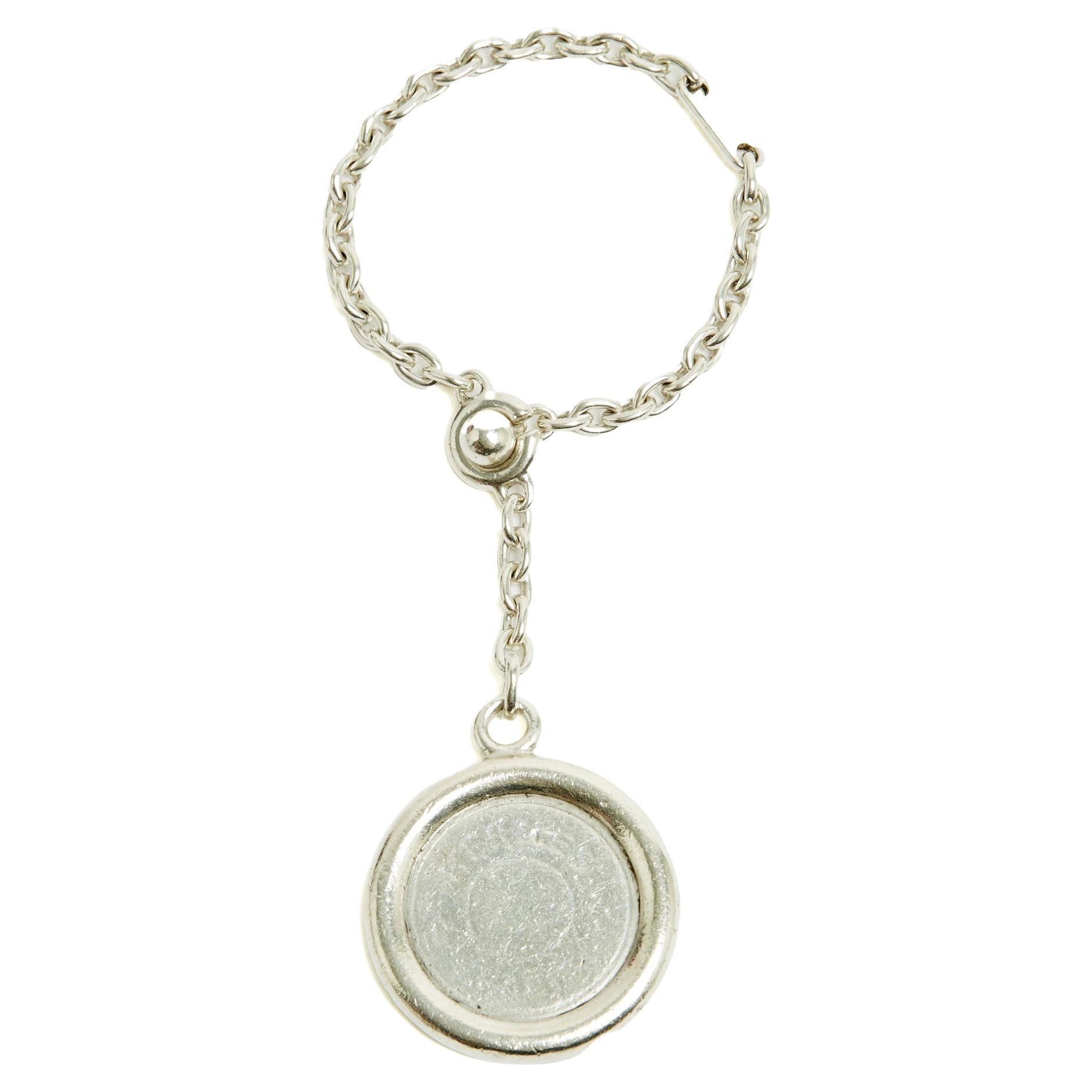 Hermès 1985s Porte Cles Argent Clou de Selle Sterling Silver Key Holder Hermes