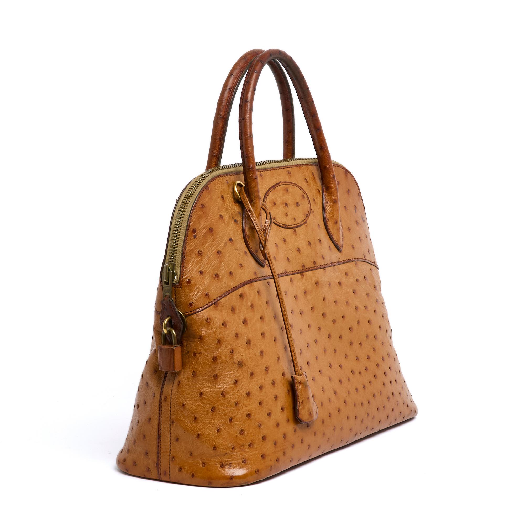 Hermès Bolide model bag, size 35, in exotic camel or 