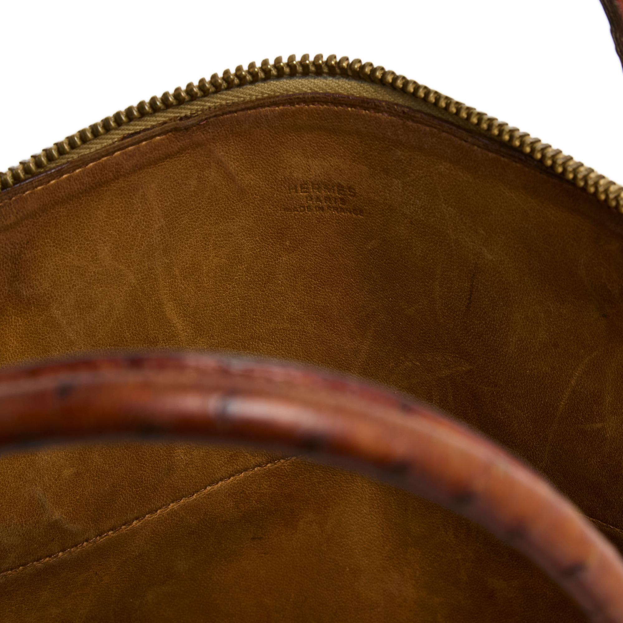 Women's or Men's Hermès 1989 Sac Bolide 35 Precious Gold Leather Bolide Bag With Strap Hermes