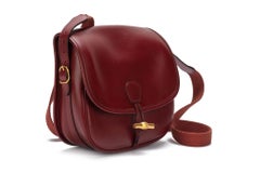 HERMÈS 1989 Sac DUFFLE Rouge H