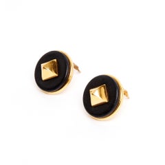 Hermès 1990 Boucles oreille Collier de Chien Medor Maxi Orecchini a Clip Hermès