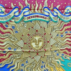 Hermes 1990s Carpe Diem Silk Scarf