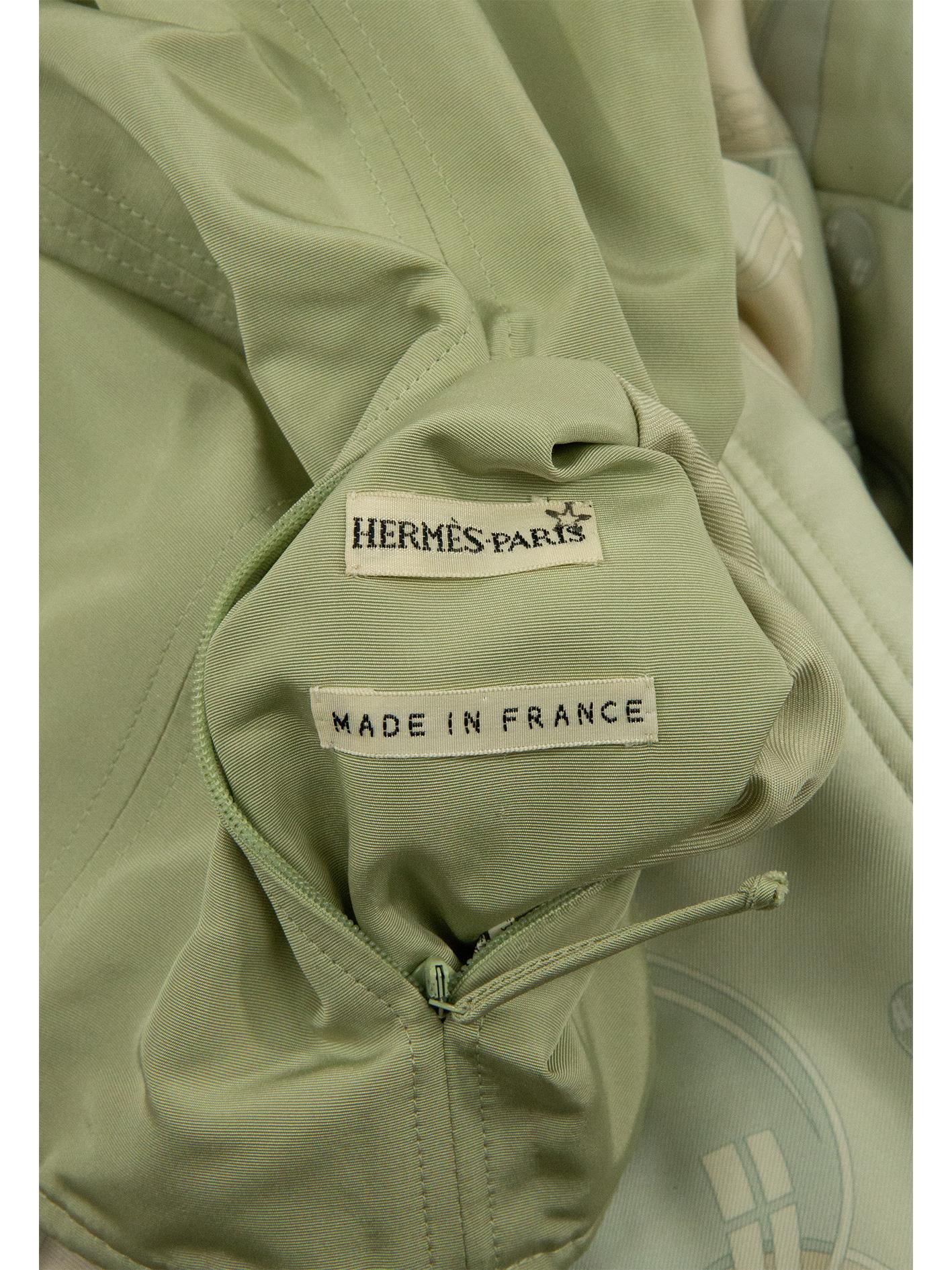 1990er Jahre Wendbare Jacke mit Blasendruck von Hermès im Angebot 7
