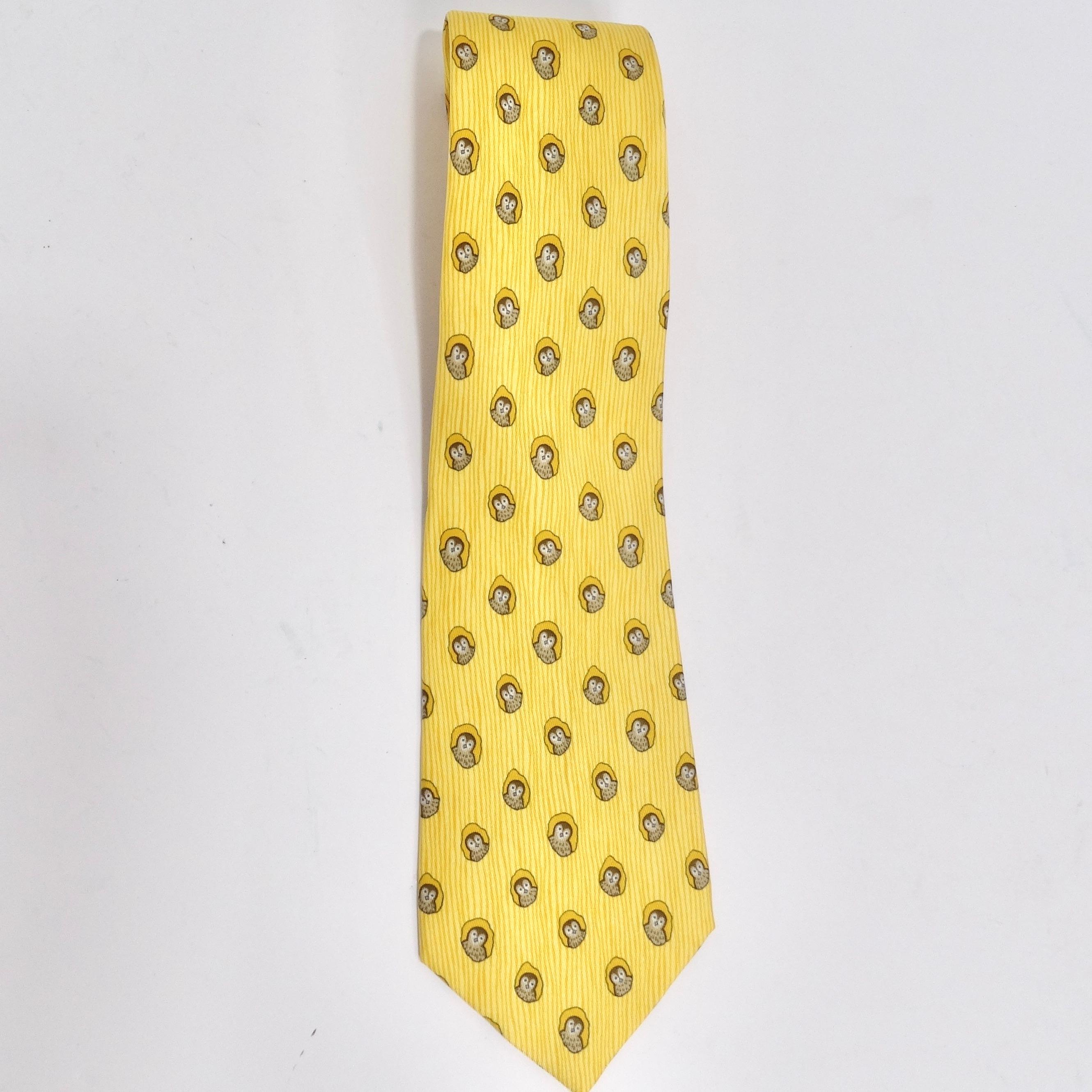 hermes owl tie