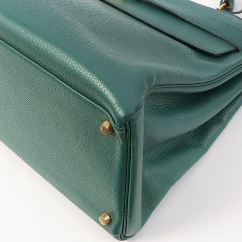 Hermes 1994 Made Kelly Bag 40Cm Green 5