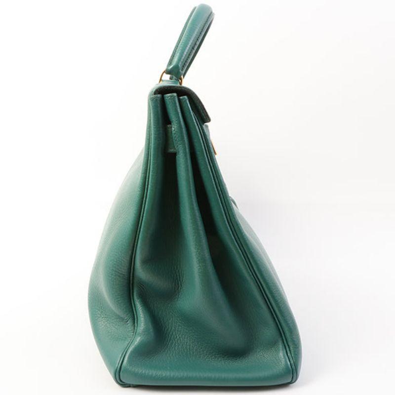 Hermes 1994 Made Kelly Bag 40Cm Green In Good Condition In London, GB