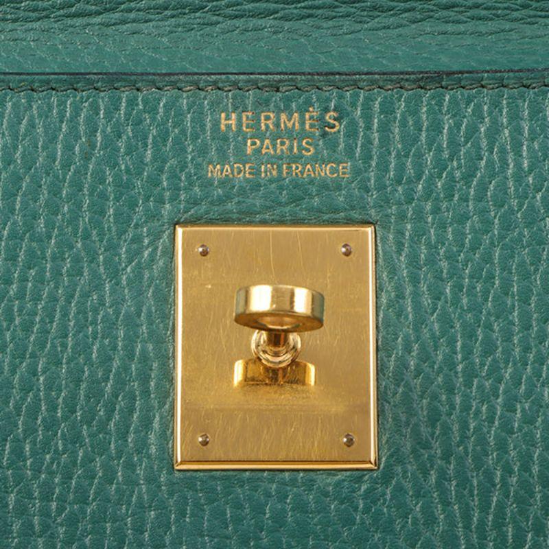 Hermes 1994 Made Kelly Bag 40Cm Green 2