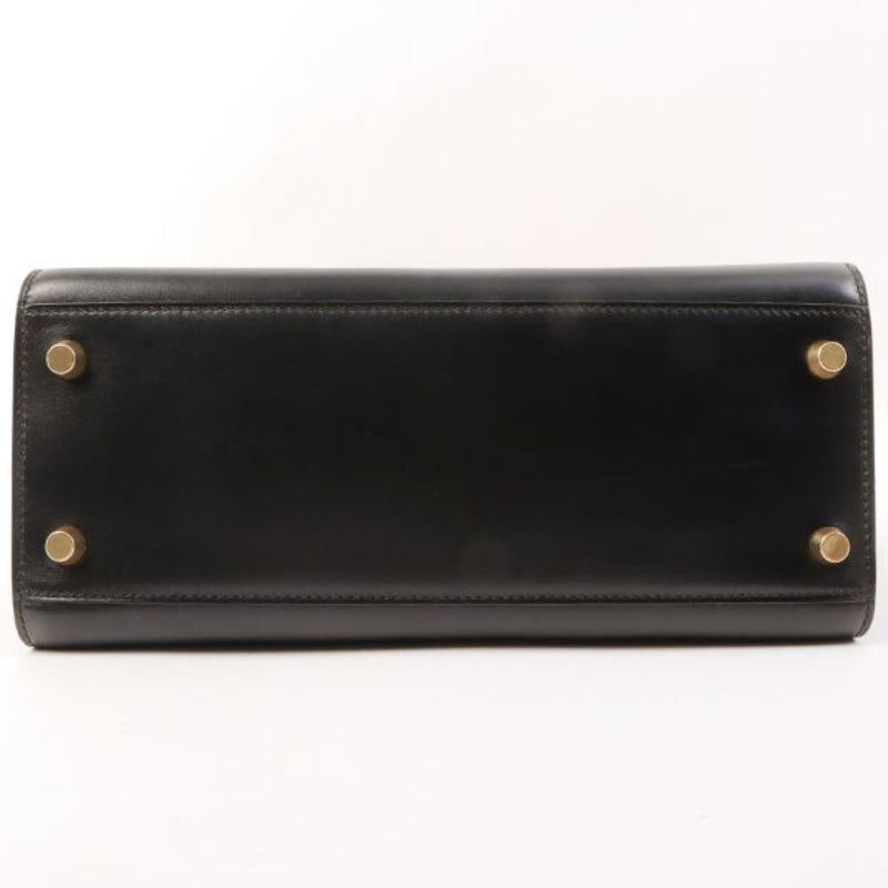 Hermes 1995 Made Kelly Sports Bag Pm Black 7