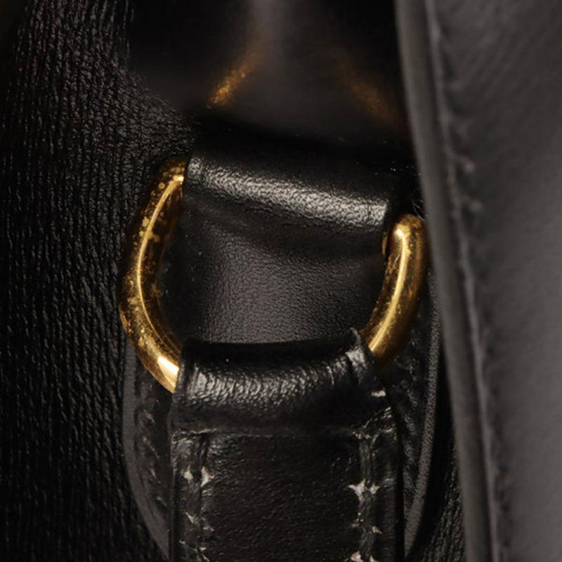 Hermes 1995 Made Kelly Sports Bag Pm Black 12