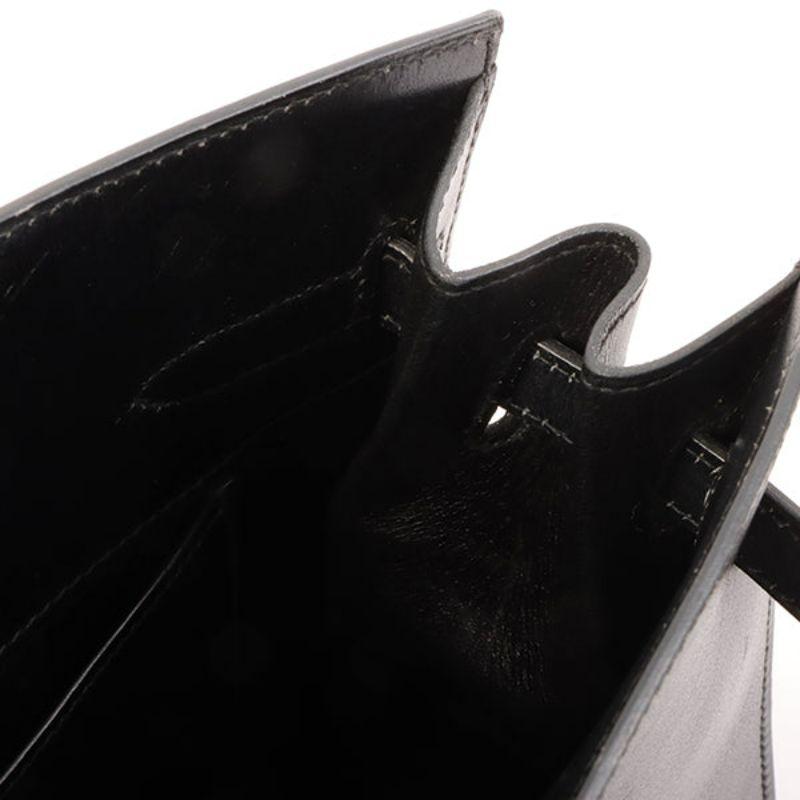 Hermes 1995 Made Kelly Sports Bag Pm Black 13