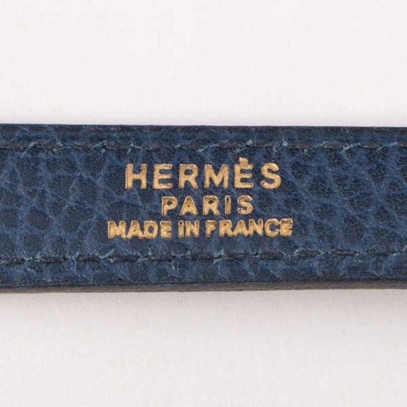 Hermes 1996 Made Kelly Top Handle Bag 32Cm Blue 3