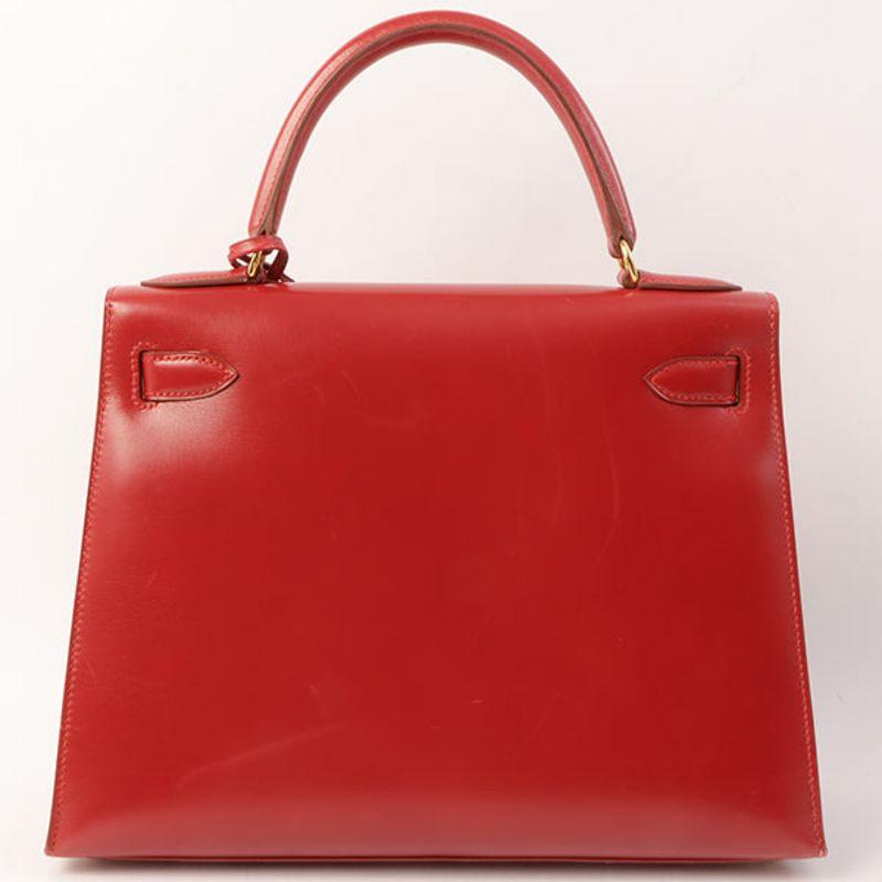 Hermes 1997 Made Kelly Bag 28Cm Rouge Vif In Good Condition In London, GB