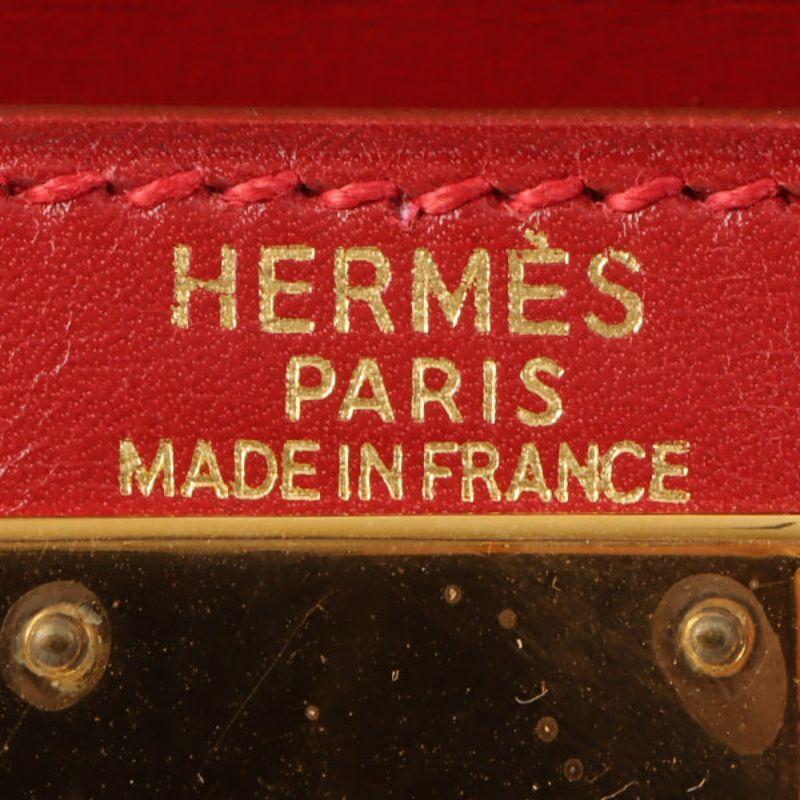 Hermes 1997 Made Kelly Bag 28Cm Rouge Vif 4