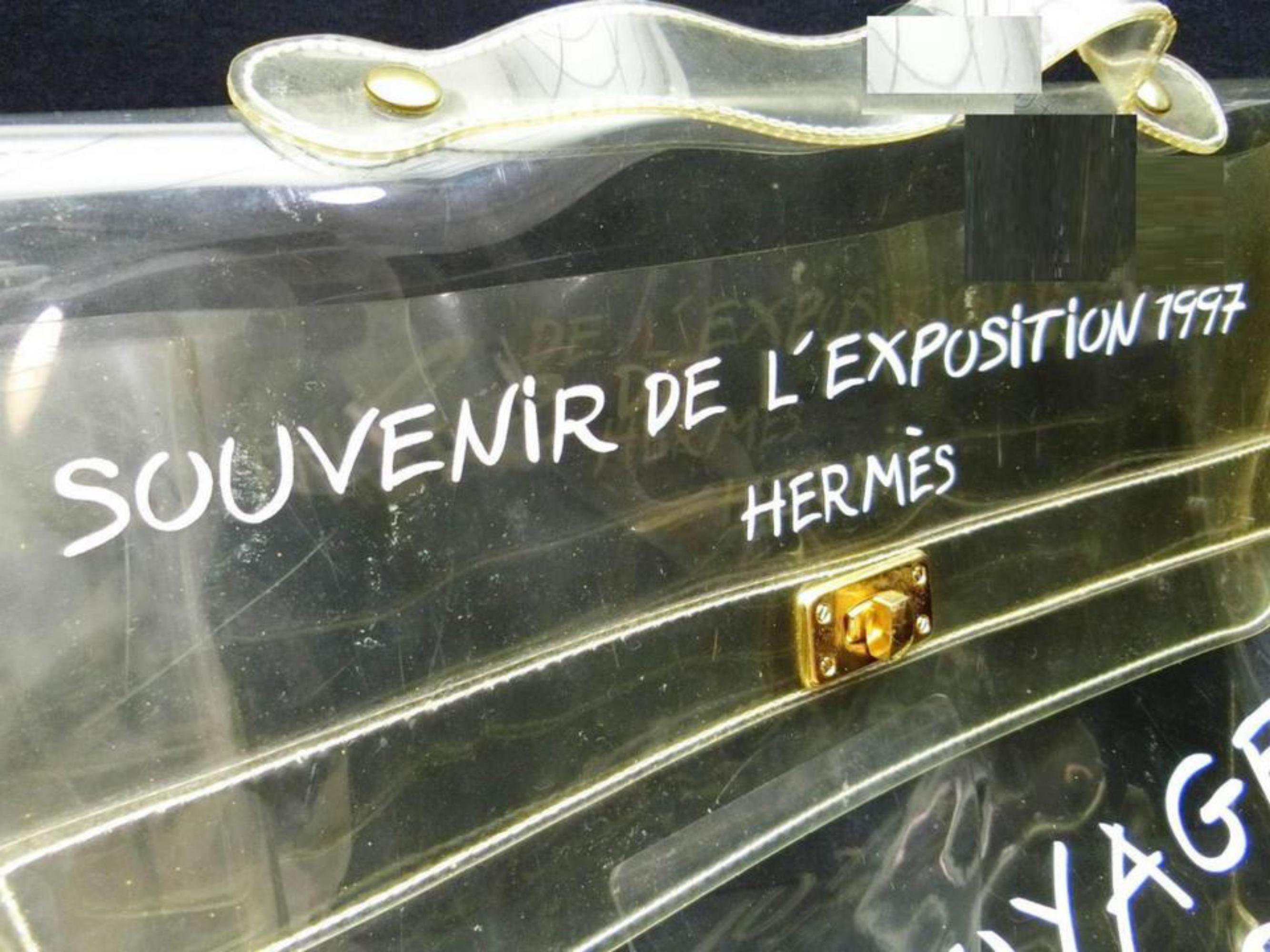 Hermès 1997 Souvenir De L'exposition Clear Kelly Translucent 241117
Measurements: Length: 15.5 