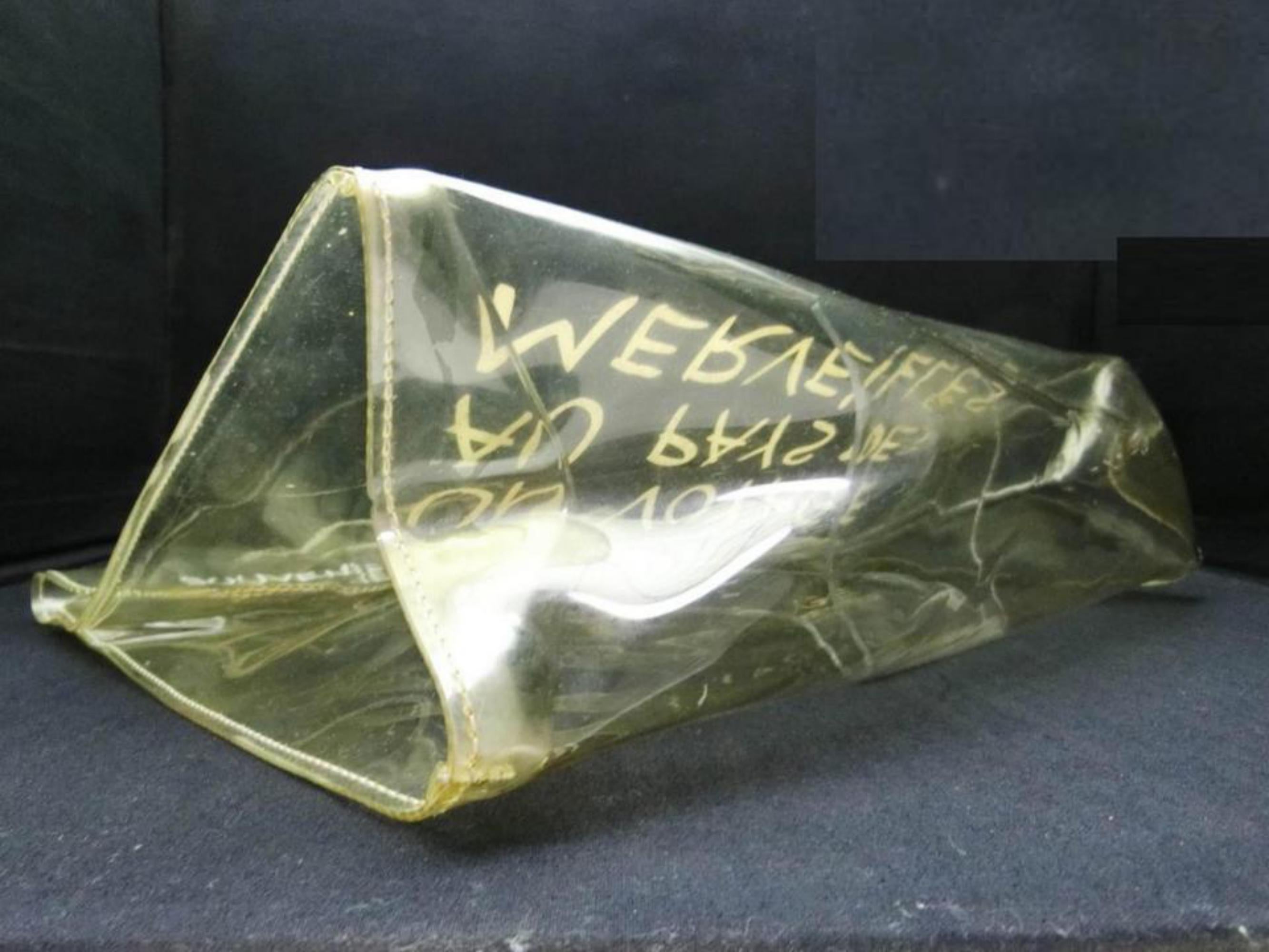 Hermès 1997 Souvenir De L'exposition Clear Kelly Translucent 241117 In Good Condition For Sale In Dix hills, NY
