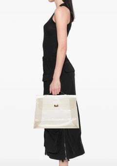 Hermes 1997 Vinyl Souvenir De L Exposition Jelly Kelly Bag