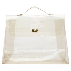 Hermes 1997 Vinyl Souvenir De L Exposition Jelly Kelly Bag